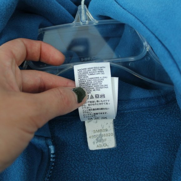The North Face Men's Blue Sweatshirt Hoodie Zip Up - Picture 5 of 8